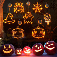 LED Lights Spider Pumpkin Hanging Ghost