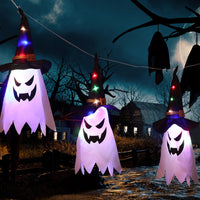 Cloth Art Ghost Halloween String Lights