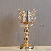 Crystal Glass Candle Holder Decoration Candle