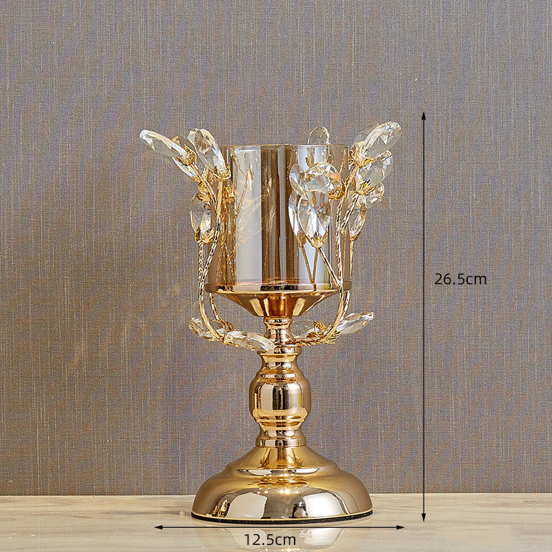 Crystal Glass Candle Holder Decoration Candle