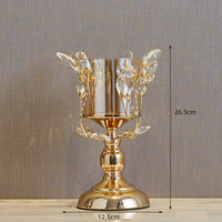 Crystal Glass Candle Holder Decoration Candle