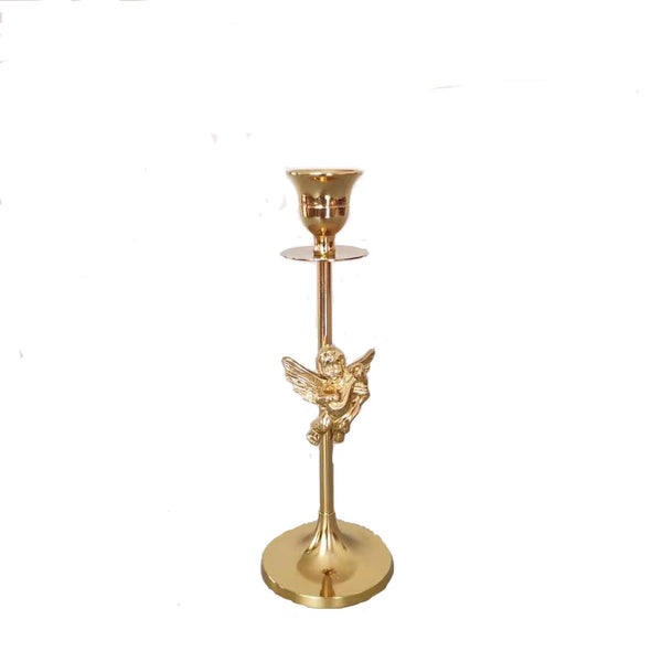 Retro Gold Single Head Metal Candle Holder