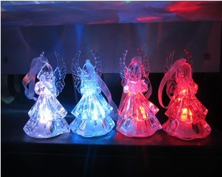 Colorful Acrylic Angel Night Light Christmas Gifts