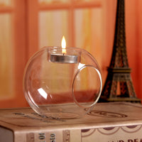 Creative Glass Candle Holder Round Candle Holder