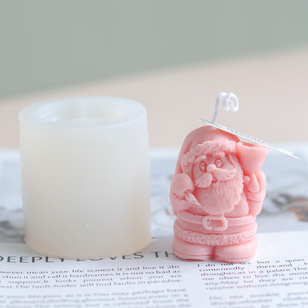 3D Santa Claus Shape Scented Candle Diy