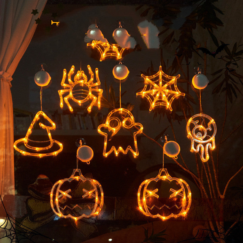 LED Lights Spider Pumpkin Hanging Ghost