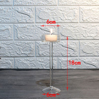 Candle Holder Glass Nordic High Foot Ornament