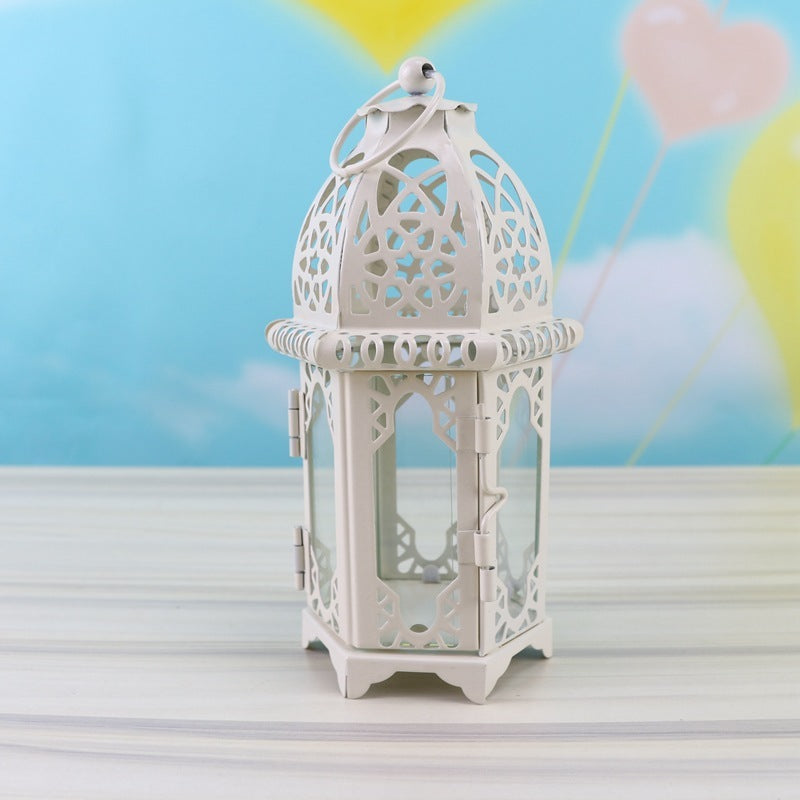 Metal wedding candle holder decoration