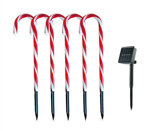 Solar Powered Cane String Lights Christmas Home Decor