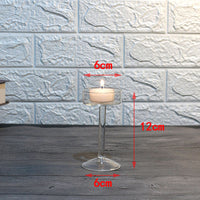 Candle Holder Glass Nordic High Foot Ornament