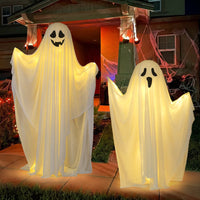 Halloween Props Luminous White Ghost Outdoor Decoration Ornaments