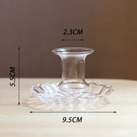 Creative Transparent Handmade Glass Candle Holder