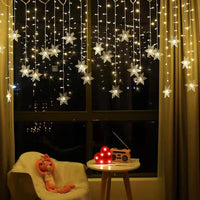 LED Snowflake Curtain Light