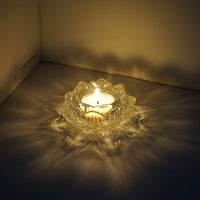 Tea Candle Glass Light And Shadow Romantic Candlelight