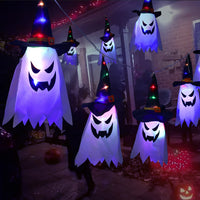 Cloth Art Ghost Halloween String Lights