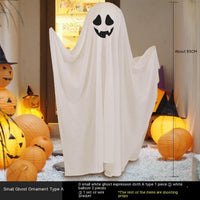 Halloween Props Luminous White Ghost Outdoor Decoration Ornaments