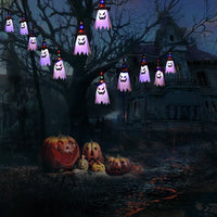 Cloth Art Ghost Halloween String Lights