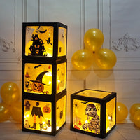 Halloween Balloon Boxes Black Transparent Box