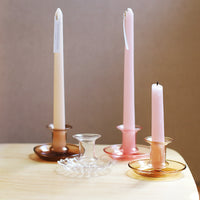 Creative Transparent Handmade Glass Candle Holder