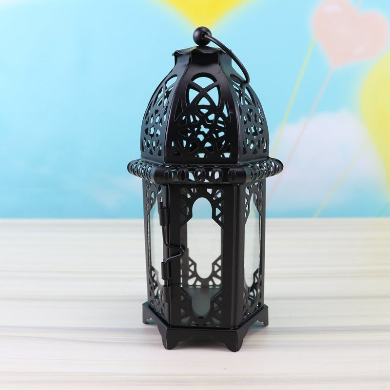 Metal wedding candle holder decoration