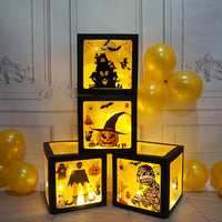 Halloween Balloon Boxes Black Transparent Box