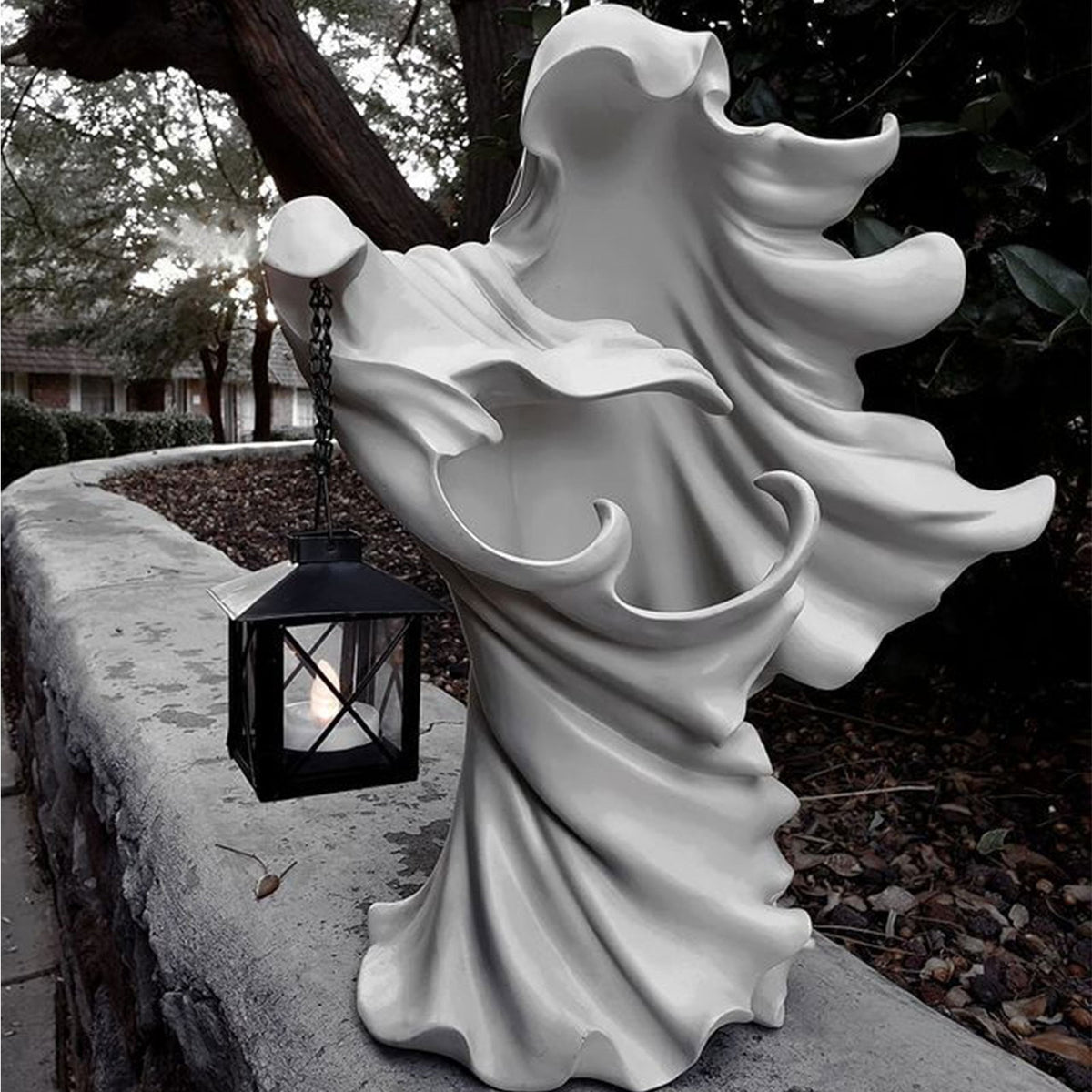 Faceless Ghost Sculpture Halloween Home Decor