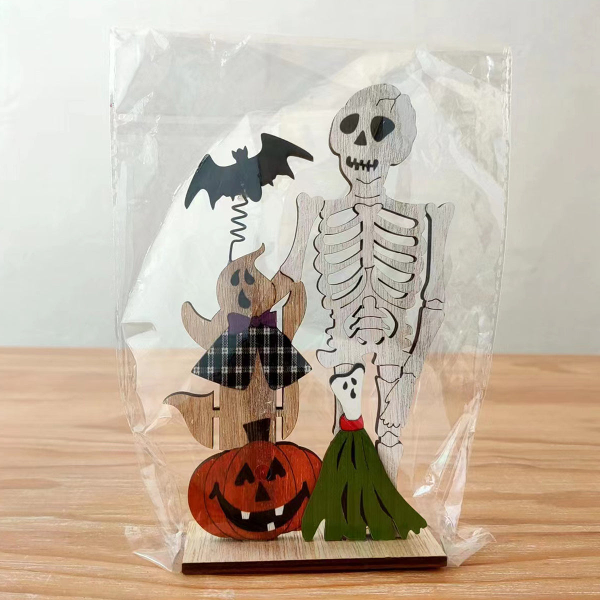 Halloween Decorations Wooden Desktop Ornaments Spring