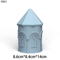 Gypsum House Candle Cup Silicone Mold