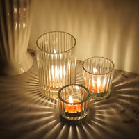 Tea Candle Glass Light And Shadow Romantic Candlelight