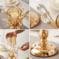 Crystal Glass Candle Holder Decoration Candle