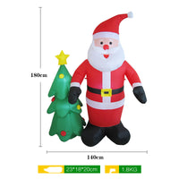 Inflatable Santa Claus Light Christmas Tree Decoration