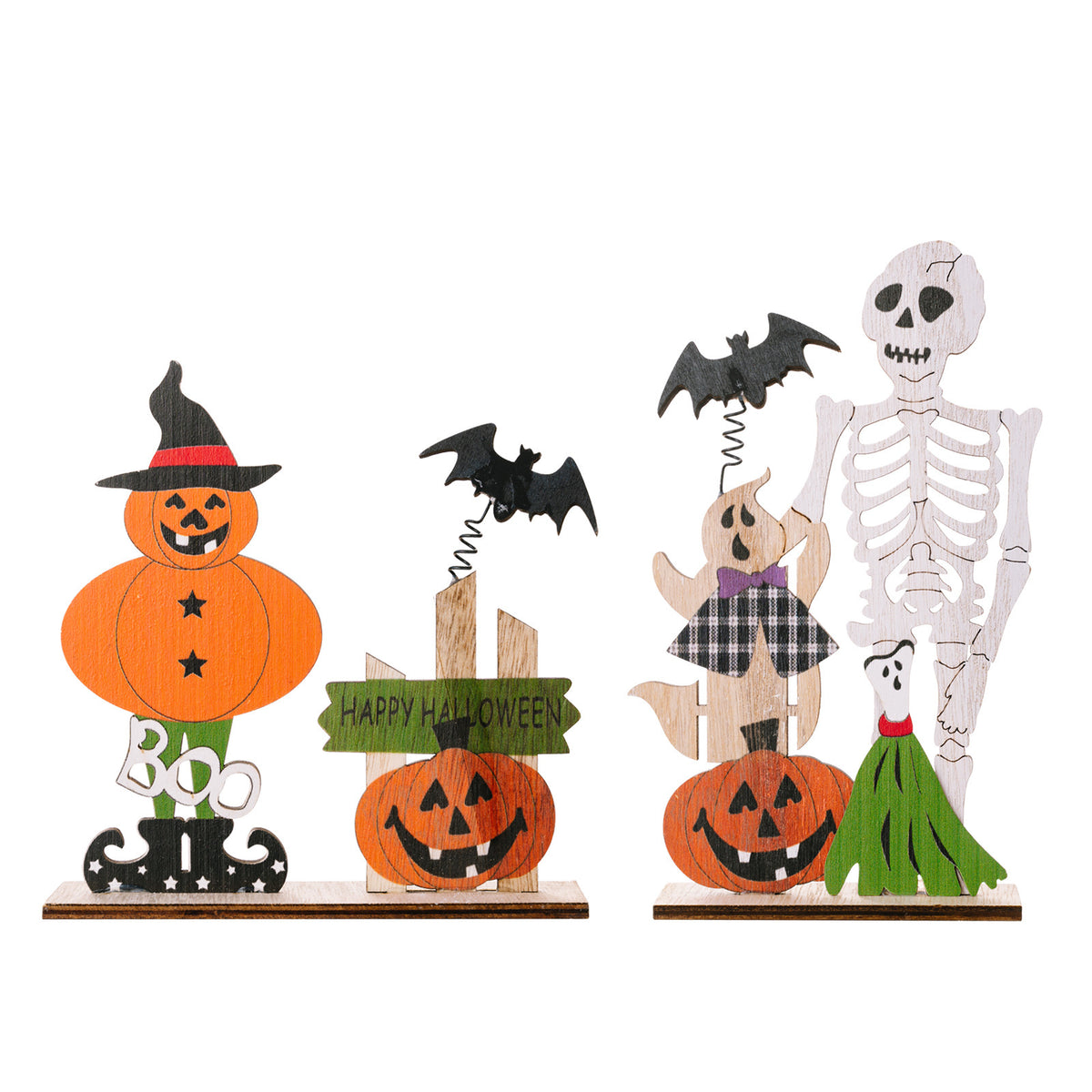 Halloween Decorations Wooden Desktop Ornaments Spring