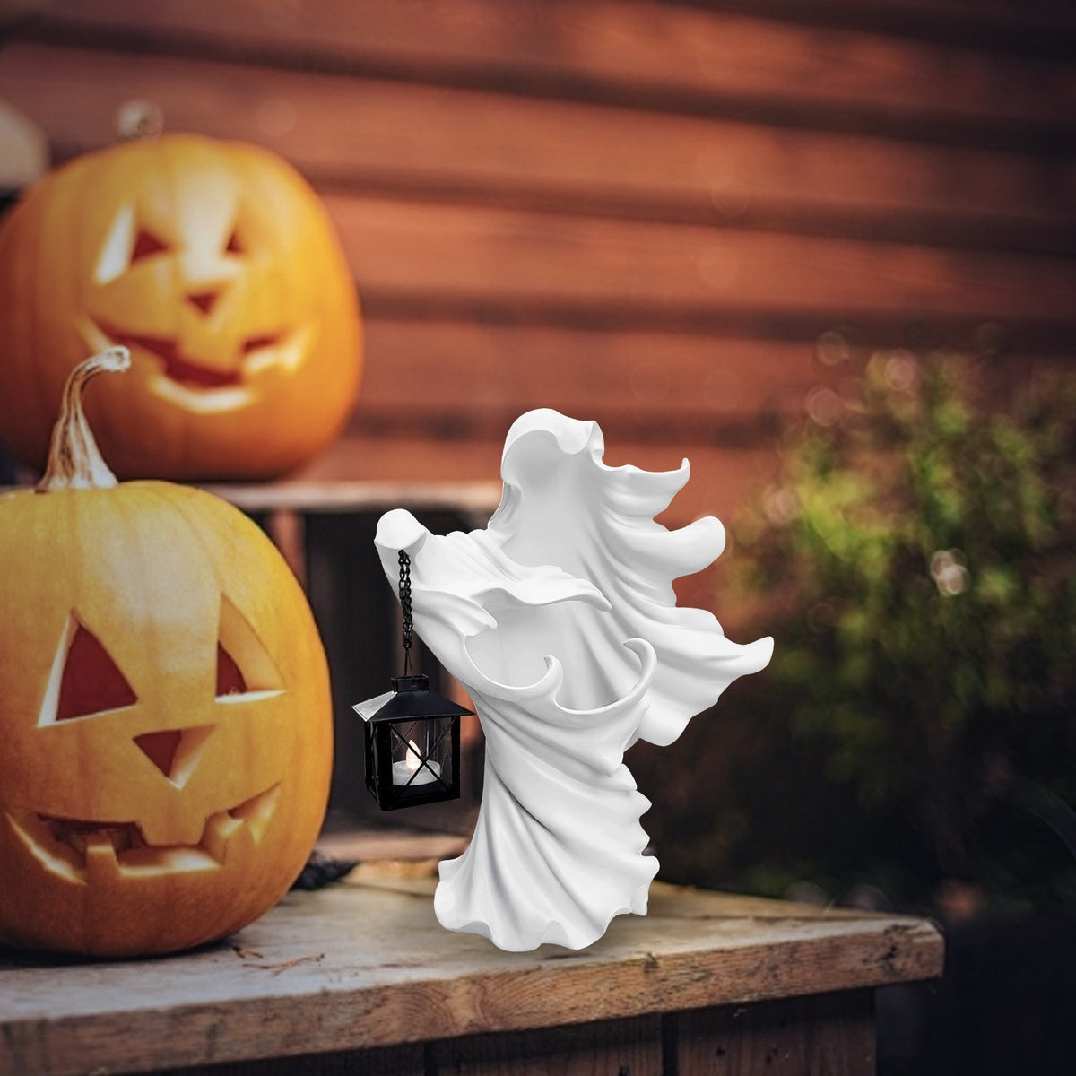 Faceless Ghost Sculpture Halloween Home Decor